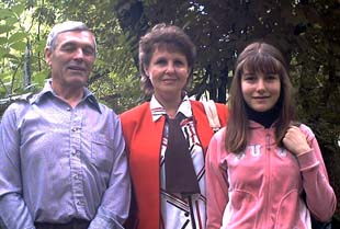 Сергей, Тамара и Саша Кудиновы - сын, невестка и внучка Алевтины Ивановны